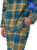 Piżama LNS 407 B23 Kolor(zielony-krata) Rozmiar(3XL)