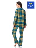 Piżama LNS 407 B23 Kolor(zielony-krata) Rozmiar(3XL)