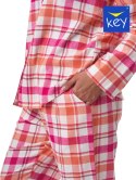 Piżama LNS 437 B23 Kolor(pomarańczowy-krata) Rozmiar(L)
