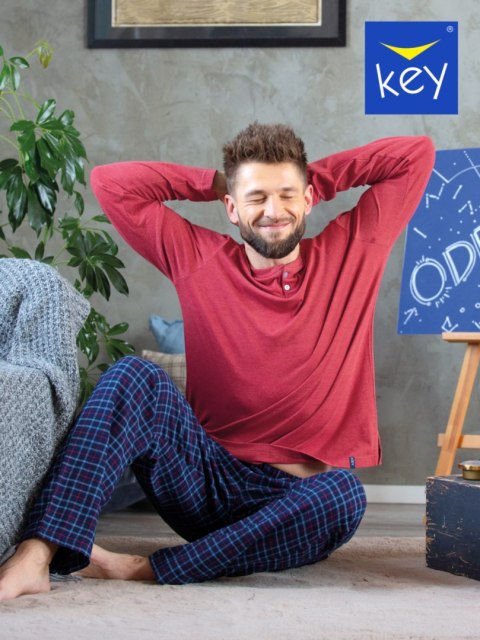 Piżama MNS 451 B22 Kolor(bordowy) Rozmiar(XL) Piżama MNS 451 B22 Kolor(bordowy) Rozmiar(XL)