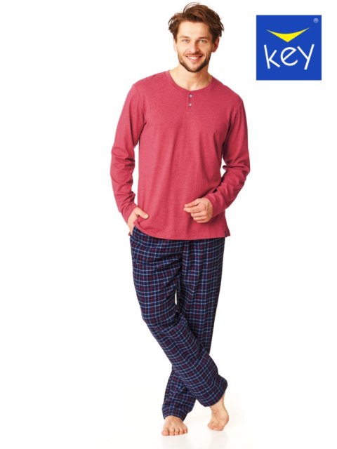 Piżama MNS 451 B22 Kolor(bordowy) Rozmiar(XXL)