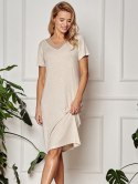 Koszula nocna 3130 EDEN SS24 Kolor(beżowy melanż k01) Rozmiar(M)