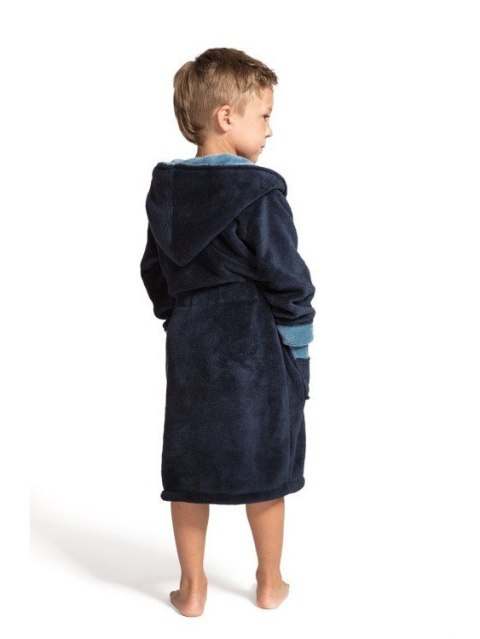Szlafrok DELFINO Kolor(navy-lime) Rozmiar(134/140) Szlafrok DELFINO Kolor(navy-lime) Rozmiar(134/140)