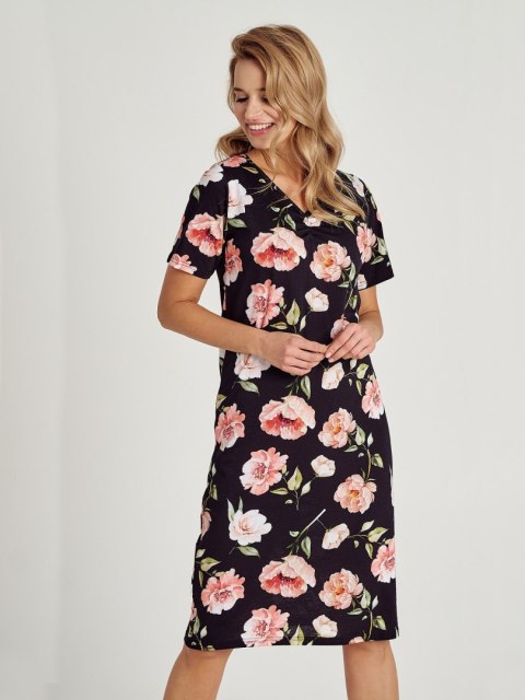 Koszula nocna 3134 PEONY SS24 Kolor(czarny-kwiaty k01) Rozmiar(M) Koszula nocna 3134 PEONY SS24 Kolor(czarny-kwiaty k01) Rozmiar(M)