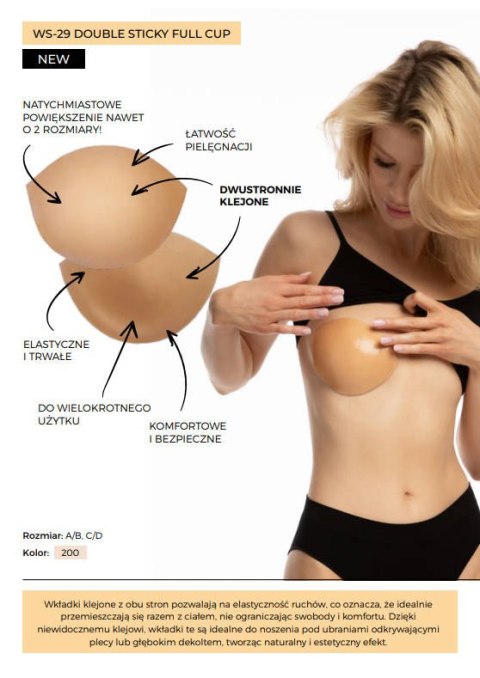 Wkładka WS29 BIKINI PUSH UP Kolor(beżowy) Rozmiar(A/B) Wkładka WS29 BIKINI PUSH UP Kolor(beżowy) Rozmiar(A/B)