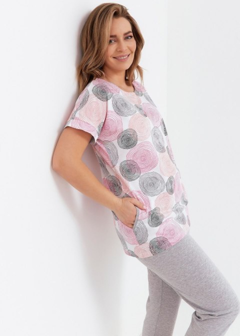 Piżama 273 Kolor(biały-hipnokółka) Rozmiar(XL) Piżama 273 Kolor(biały-hipnokółka) Rozmiar(XL)