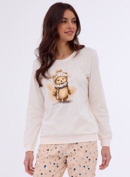 Piżama 671/377 SWEET BEAR Kolor(ecru) Rozmiar(XL)