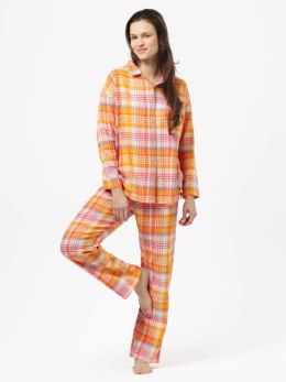 Piżama LNS 473 Kolor(pomarańczowy-krata) Rozmiar(XL)