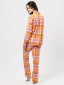 Piżama LNS 473 Kolor(pomarańczowy-krata) Rozmiar(XL)