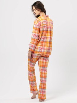Piżama LNS 473 Kolor(pomarańczowy-krata) Rozmiar(XL)