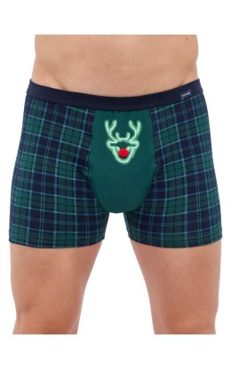 Bokserki ŚWIATECZNE 007/75 RED NOSE Kolor(zielony) Rozmiar(M)