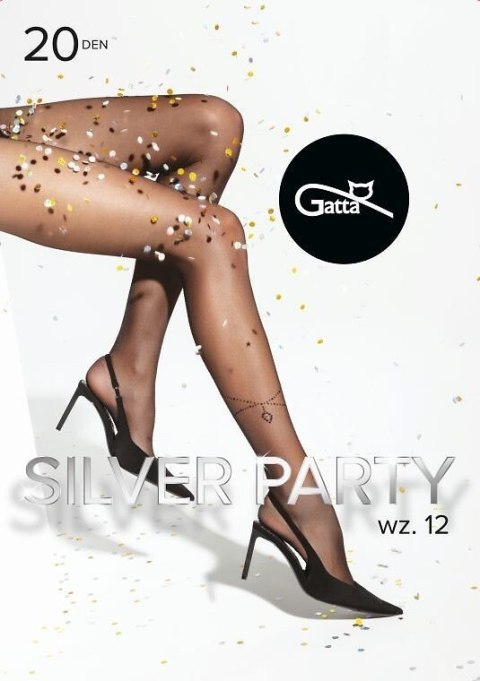 Rajstopy SILVER PARTY 12 Kolor(nero-silver) Rozmiar(3) Rajstopy SILVER PARTY 12 Kolor(nero-silver) Rozmiar(3)