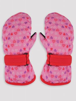 Rękawiczki RN034/G/01 Kolor(różowy-serca) Rozmiar(12cm)