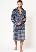 Szlafrok MGL4432 Kolor(granatowy-krata) Rozmiar(XL/XXL)