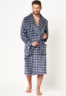 Szlafrok MGL4432 Kolor(granatowy-krata) Rozmiar(XL/XXL)