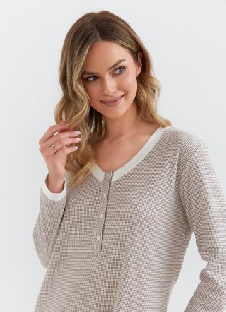 Koszula 130 Kolor(brązowy-krateczka) Rozmiar(XL)