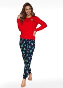 Piżama PD 671/419 CHRISTMAS TREE Kolor(czerwony) Rozmiar(M)