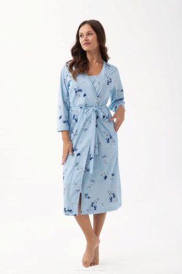 Szlafrok 376 Kolor(niebieski-kwiaty) Rozmiar(XL)