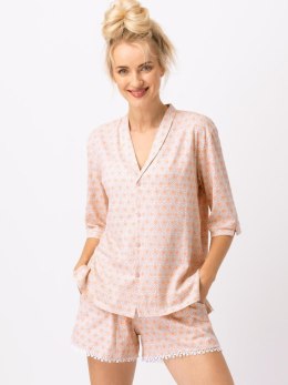 Piżama LNS 753 Kolor(ecru-wzór) Rozmiar(XL)
