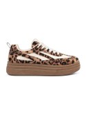 Sneakersy damskie w panterkę - 40