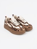 Sneakersy damskie w panterkę - 40