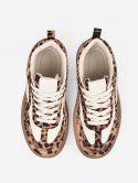 Sneakersy damskie w panterkę - 40