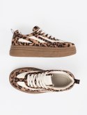Sneakersy damskie w panterkę - 40