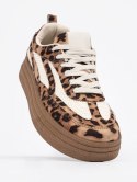 Sneakersy damskie w panterkę - 40