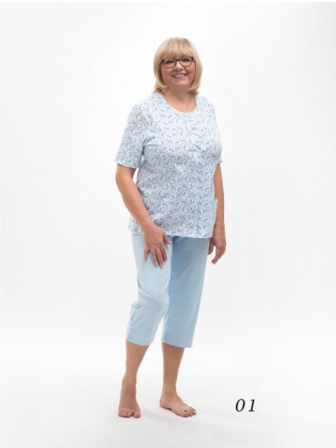Piżama 200/MARIA I Kolor(bordowy 23) Rozmiar(3XL)