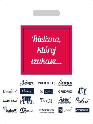Reklamówka 1OP Kolor(biało-różowy) Rozmiar(UNI)