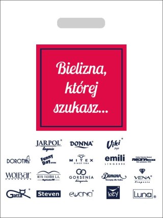 Reklamówka 1OP Kolor(biało-różowy) Rozmiar(UNI)