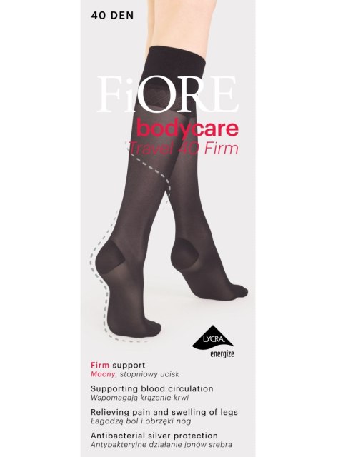Podkolanówki BODY CARE TRAVEL FIRM 40 Kolor(black) Rozmiar(UNI) Podkolanówki BODY CARE TRAVEL FIRM 40 Kolor(black) Rozmiar(UNI)