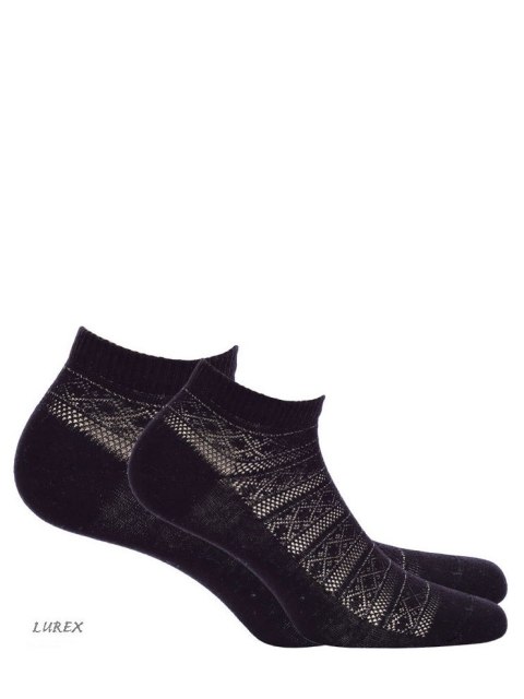 Stopki AŻUR 995 Kolor(black-silver) Rozmiar(36/38)