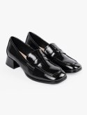 Czarne lordsy damskie - 40