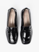 Czarne lordsy damskie - 40