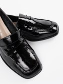 Czarne lordsy damskie - 40