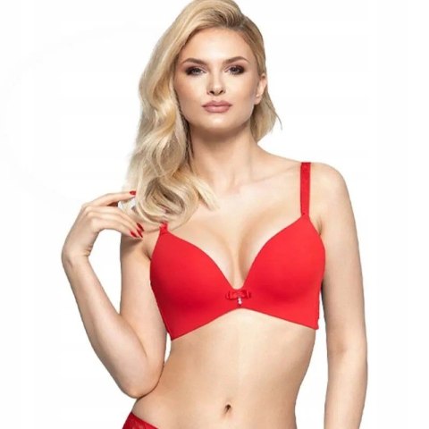 BIUSTONOSZ NEW CHLOE PUSH-UP BEZ FISZBIN 85B czerwony BIUSTONOSZ NEW CHLOE PUSH-UP BEZ FISZBIN 85B czerwony