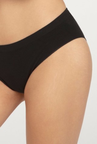 SEAMLESS COTTON BIKINI XL black