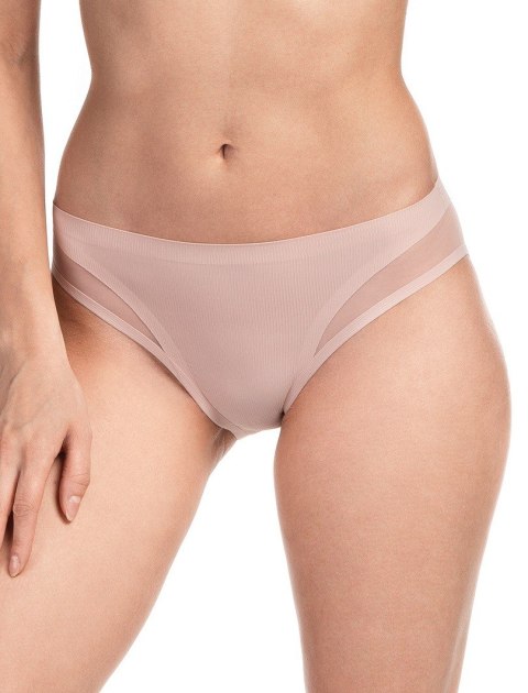 FIGI BIKINI LASER CUT L-POL5026BI-06 L pudrowy róż FIGI BIKINI LASER CUT L-POL5026BI-06 L pudrowy róż