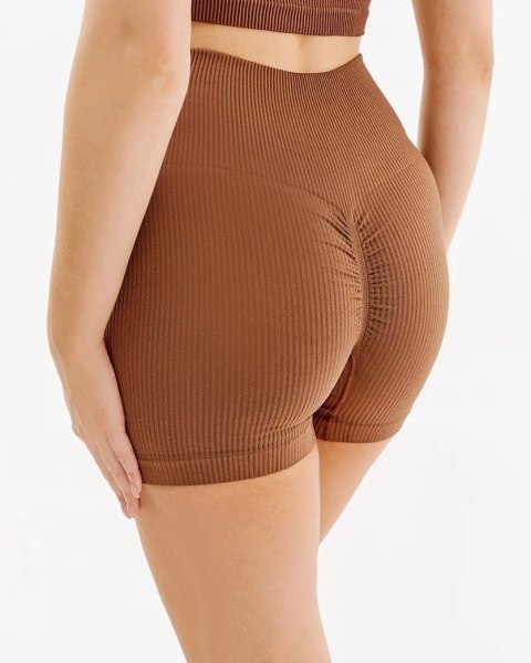 SZORTY SEAMLESS SHAPE RIB L/XL mocca SZORTY SEAMLESS SHAPE RIB L/XL mocca