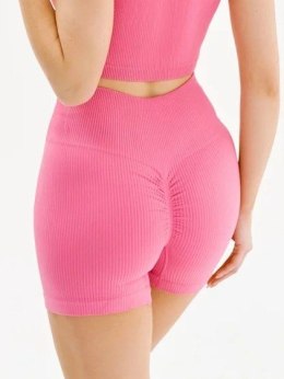 SZORTY SEAMLESS SHAPE RIB S/M rose