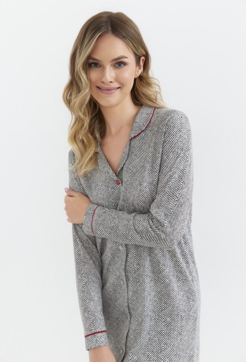 KOSZULA DAMSKA 409 DR R.2XL XXL jodełka grafit KOSZULA DAMSKA 409 DR R.2XL XXL jodełka grafit