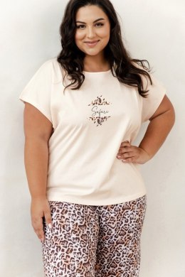 PIŻAMA CHRISSY 3362 KR R.2XL-3XL XXL morelowy