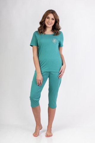 PIŻAMA DAMSKA 692 KR R.2XL-4XL XXL zielony