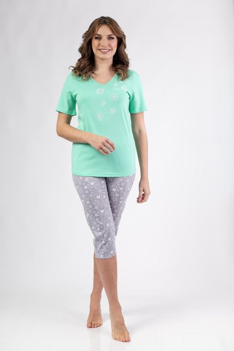 PIŻAMA DAMSKA 696 KR R.2XL XXL zielony PIŻAMA DAMSKA 696 KR R.2XL XXL zielony