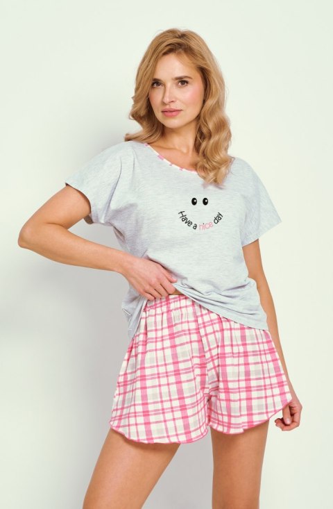 PIŻAMA MATILDA 3352 KR L szary/melange PIŻAMA MATILDA 3352 KR L szary/melange