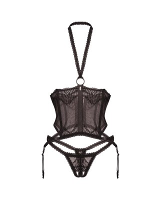 GORSET I STRINGI ALLIANE L/XL black