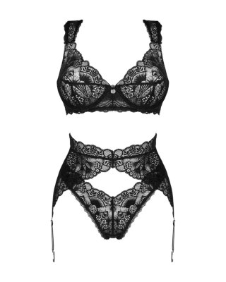 KOMPLET 3-CZĘŚCIOWY DONNA DREAM XL/XXL czarny