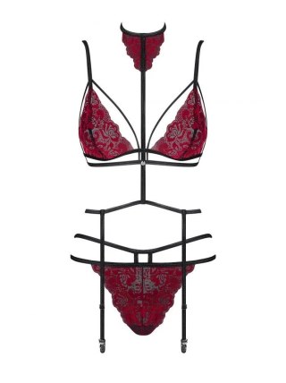 KOMPLET 3-CZĘŚCIOWY SUGESTINA L/XL black/red