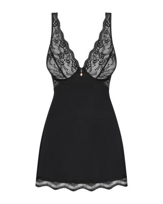 KOMPLET BABYDOLL LUVAE S/M czarny